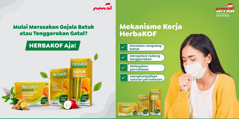 Mengandung Zat Aktif Reconyl, HerbaKOF Atasi Batuk Tanpa Kantuk. Bikin Aktifitas Tidak Suntuk